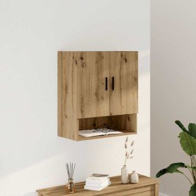 Armario de pared madera de ingeniería roble artesano 60x31x70cm en Taquillas y armarios de almacenamiento | Comprar online en Fo