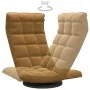 Brown Velvet Swivel Floor Chair by vidaXL, Floor chairs - Ref: Foro24-336572, Price: 102,02 €, Discount: %