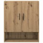Armario de pared madera de ingeniería roble artesano 60x31x70cm
