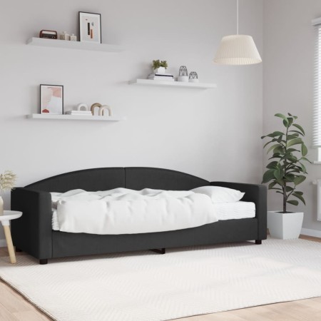 Sofá cama con colchón tela negro 80x200 cm de vidaXL, Camas y somieres - Ref: Foro24-3197167, Precio: 316,97 €, Descuento: %