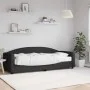 Sofá cama con colchón tela negro 80x200 cm de vidaXL, Camas y somieres - Ref: Foro24-3197167, Precio: 311,74 €, Descuento: %