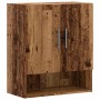 Armario de pared madera de ingeniería madera vieja 60x31x70 cm en Taquillas y armarios de almacenamiento | Comprar online en For