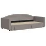 Sofá cama nido con cajones tela gris taupe 90x200 cm de vidaXL, Camas y somieres - Ref: Foro24-3197227, Precio: 291,94 €, Des...