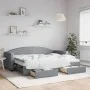 Sofá cama nido con cajones tela gris claro 80x200 cm de vidaXL, Camas y somieres - Ref: Foro24-3197219, Precio: 286,00 €, Des...