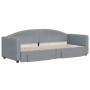 Trundle sofa bed with drawers light gray fabric 80x200 cm by vidaXL, Beds and slatted bases - Ref: Foro24-3197219, Price: 285...