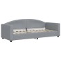 Trundle sofa bed with drawers light gray fabric 80x200 cm by vidaXL, Beds and slatted bases - Ref: Foro24-3197219, Price: 285...