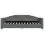 Sofá cama nido tela gris oscuro 90x200 cm de vidaXL, Camas y somieres - Ref: Foro24-3197189, Precio: 235,55 €, Descuento: %