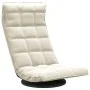 Drehbarer Bodenstuhl aus cremefarbenem Samt von vidaXL, Bodenstühle - Ref: Foro24-336573, Preis: 97,36 €, Rabatt: %