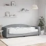 Sofá cama con colchón tela gris claro 90x200 cm de vidaXL, Camas y somieres - Ref: Foro24-3197170, Precio: 331,07 €, Descuent...