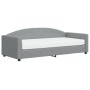 Sofa bed with light gray fabric mattress 90x200 cm by vidaXL, Beds and slatted bases - Ref: Foro24-3197170, Price: 313,96 €, ...