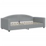 Sofa bed with light gray fabric mattress 90x200 cm by vidaXL, Beds and slatted bases - Ref: Foro24-3197170, Price: 313,96 €, ...