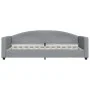 Sofa bed with light gray fabric mattress 90x200 cm by vidaXL, Beds and slatted bases - Ref: Foro24-3197170, Price: 331,20 €, ...