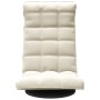 Drehbarer Bodenstuhl aus cremefarbenem Samt von vidaXL, Bodenstühle - Ref: Foro24-336573, Preis: 98,32 €, Rabatt: %