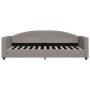 Sofa bed with taupe gray fabric mattress 90x200 cm by vidaXL, Beds and slatted bases - Ref: Foro24-3197173, Price: 316,50 €, ...