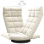 Drehbarer Bodenstuhl aus cremefarbenem Samt von vidaXL, Bodenstühle - Ref: Foro24-336573, Preis: 98,32 €, Rabatt: %