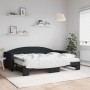 Trundle sofa bed with black fabric mattress 80x200 cm by vidaXL, Beds and slatted bases - Ref: Foro24-3197203, Price: 417,91 ...
