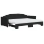 Trundle sofa bed with black fabric mattress 80x200 cm by vidaXL, Beds and slatted bases - Ref: Foro24-3197203, Price: 419,08 ...
