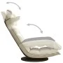 Drehbarer Bodenstuhl aus cremefarbenem Samt von vidaXL, Bodenstühle - Ref: Foro24-336573, Preis: 97,36 €, Rabatt: %