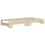 Trundle sofa bed with cream fabric mattress 80x200 cm by vidaXL, Beds and slatted bases - Ref: Foro24-3197205, Price: 419,88 ...