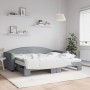 Sofá cama nido con colchón tela gris claro 90x200 cm de vidaXL, Camas y somieres - Ref: Foro24-3197206, Precio: 435,14 €, Des...