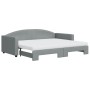 Sofá cama nido con colchón tela gris claro 90x200 cm de vidaXL, Camas y somieres - Ref: Foro24-3197206, Precio: 435,14 €, Des...