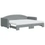 Trundle sofa bed with light gray fabric mattress 90x200 cm by vidaXL, Beds and slatted bases - Ref: Foro24-3197206, Price: 44...