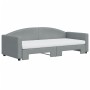 Sofá cama nido con colchón tela gris claro 90x200 cm de vidaXL, Camas y somieres - Ref: Foro24-3197206, Precio: 435,14 €, Des...