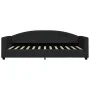 Trundle sofa bed black fabric 90x200 cm by vidaXL, Beds and slatted bases - Ref: Foro24-3197190, Price: 251,52 €, Discount: %