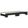 Ausziehbares Schlafsofa aus schwarzem Stoff, 90 x 200 cm von vidaXL, Betten und Lattenroste - Ref: Foro24-3197190, Preis: 256...