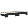Trundle sofa bed black fabric 90x200 cm by vidaXL, Beds and slatted bases - Ref: Foro24-3197190, Price: 251,52 €, Discount: %