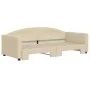 Sofá cama nido tela crema 90x200 cm de vidaXL, Camas y somieres - Ref: Foro24-3197192, Precio: 251,39 €, Descuento: %