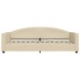 Sofá cama nido tela crema 90x200 cm de vidaXL, Camas y somieres - Ref: Foro24-3197192, Precio: 250,97 €, Descuento: %