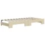 Sofá cama nido tela crema 90x200 cm de vidaXL, Camas y somieres - Ref: Foro24-3197192, Precio: 251,39 €, Descuento: %