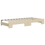 Sofá cama nido tela crema 90x200 cm de vidaXL, Camas y somieres - Ref: Foro24-3197192, Precio: 250,97 €, Descuento: %