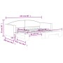 Sofá cama nido tela crema 90x200 cm de vidaXL, Camas y somieres - Ref: Foro24-3197192, Precio: 250,97 €, Descuento: %
