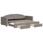 Sofá cama nido con cajones tela gris taupe 80x200 cm de vidaXL, Camas y somieres - Ref: Foro24-3197222, Precio: 288,81 €, Des...
