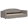 Sofá cama nido con cajones tela gris taupe 80x200 cm de vidaXL, Camas y somieres - Ref: Foro24-3197222, Precio: 288,81 €, Des...