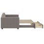 Sofá cama nido con cajones tela gris taupe 80x200 cm de vidaXL, Camas y somieres - Ref: Foro24-3197222, Precio: 288,81 €, Des...