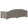 Trundle sofa bed with drawers taupe gray fabric 80x200 cm by vidaXL, Beds and slatted bases - Ref: Foro24-3197222, Price: 285...