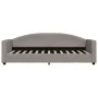 Trundle sofa bed with drawers taupe gray fabric 80x200 cm by vidaXL, Beds and slatted bases - Ref: Foro24-3197222, Price: 285...
