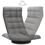 Boden-Drehstuhl aus hellem grauem Stoff von vidaXL, Bodenstühle - Ref: Foro24-336574, Preis: 116,28 €, Rabatt: %