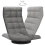 Boden-Drehstuhl aus hellem grauem Stoff von vidaXL, Bodenstühle - Ref: Foro24-336574, Preis: 106,47 €, Rabatt: %