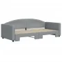 Trundle sofa bed light gray fabric 90x200 cm by vidaXL, Beds and slatted bases - Ref: Foro24-3197188, Price: 251,69 €, Discou...