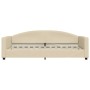 Sofa bed with cream fabric mattress 90x200 cm by vidaXL, Beds and slatted bases - Ref: Foro24-3197174, Price: 314,55 €, Disco...