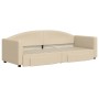 Ausziehbares Schlafsofa mit Schubladen, cremefarbener Stoff, 80 x 200 cm von vidaXL, Betten und Lattenroste - Ref: Foro24-319...