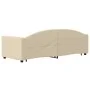 Ausziehbares Schlafsofa mit Schubladen, cremefarbener Stoff, 80 x 200 cm von vidaXL, Betten und Lattenroste - Ref: Foro24-319...