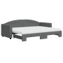 Trundle sofa bed with dark gray fabric mattress 80x200 cm by vidaXL, Beds and slatted bases - Ref: Foro24-3197202, Price: 424...