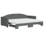 Trundle sofa bed with dark gray fabric mattress 80x200 cm by vidaXL, Beds and slatted bases - Ref: Foro24-3197202, Price: 424...