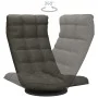 Silla de suelo giratoria tela gris oscuro de vidaXL, Sillas de suelo - Ref: Foro24-336575, Precio: 102,96 €, Descuento: %