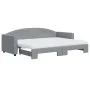 Trundle sofa bed with light gray fabric mattress 80x200 cm by vidaXL, Beds and slatted bases - Ref: Foro24-3197201, Price: 42...